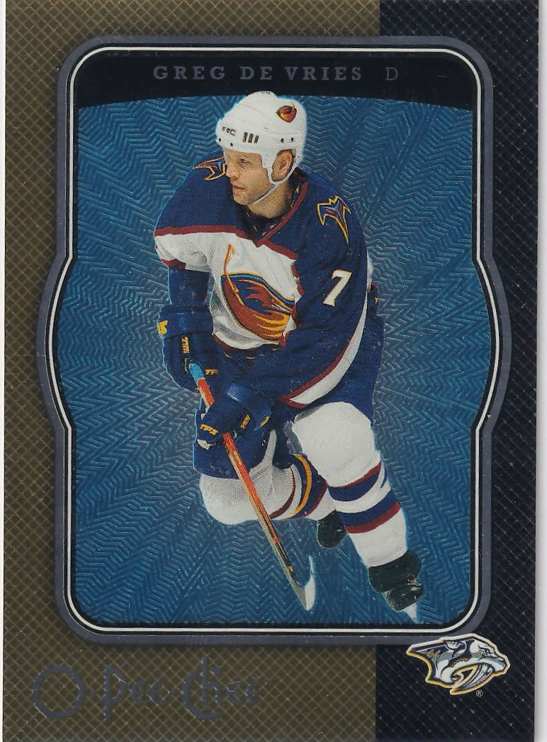 2007-08 O-Pee-Chee - Base #283 Greg De Vries - Nashville Predators - A