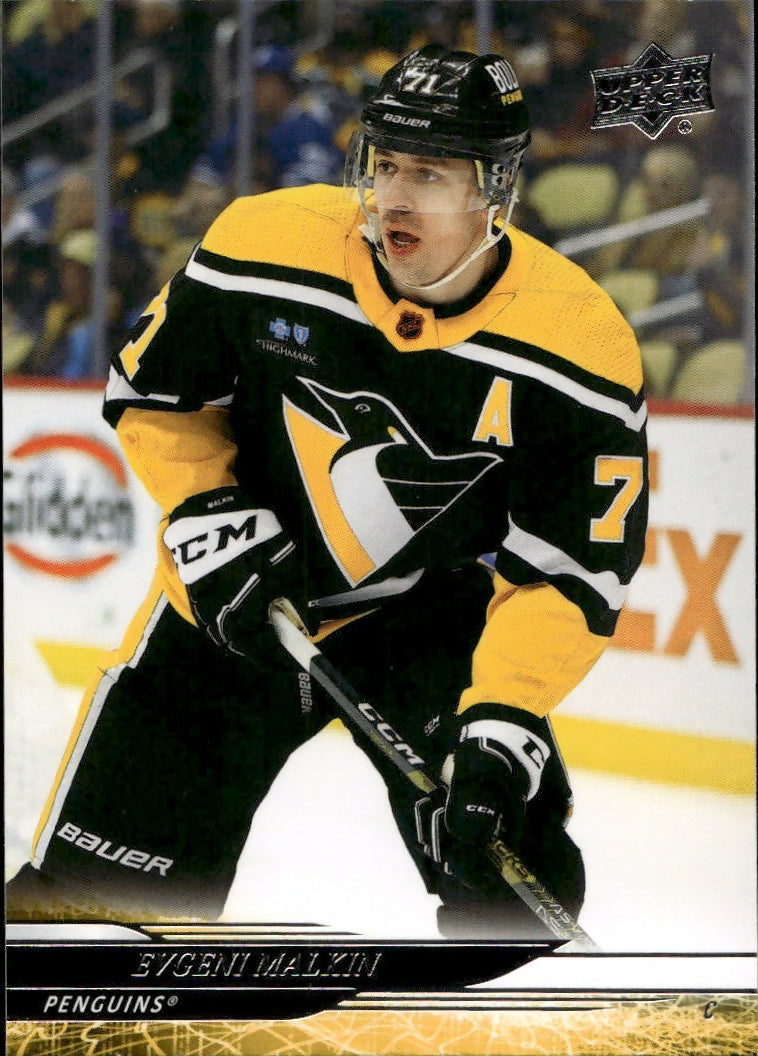 2024-25 Upper Deck Series 1 Hockey - Base #140 Evgeni Malkin - Pittsburgh Penguins - A