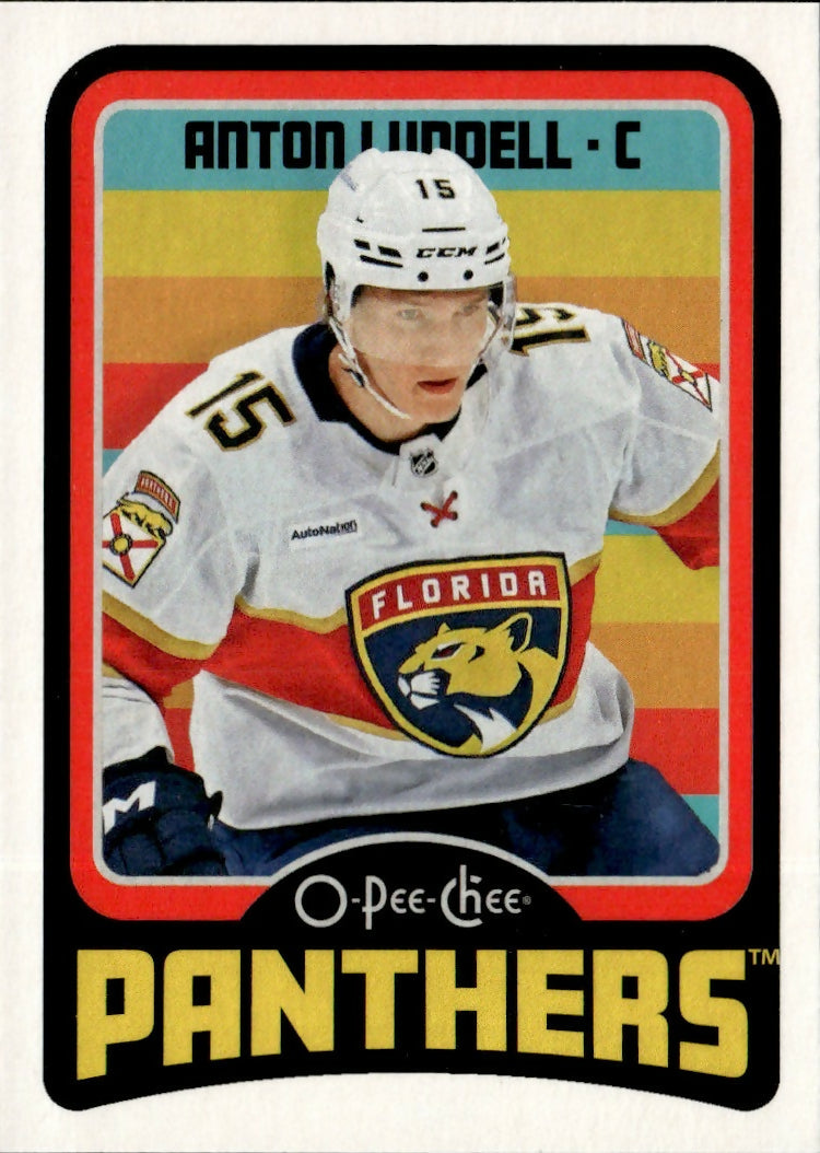 2024-25 Upper Deck O-Pee-Chee - Base - Retro #369 Anton Lundell - Florida Panthers - A