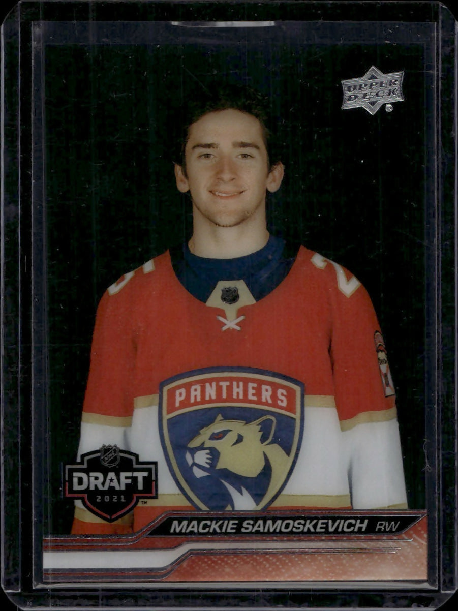 2023-24 Upper Deck Extended Series Hockey - Base - 1st Round Rookies - Clear Cut #747 Mackie Samoskevich - Florida Panthers - A