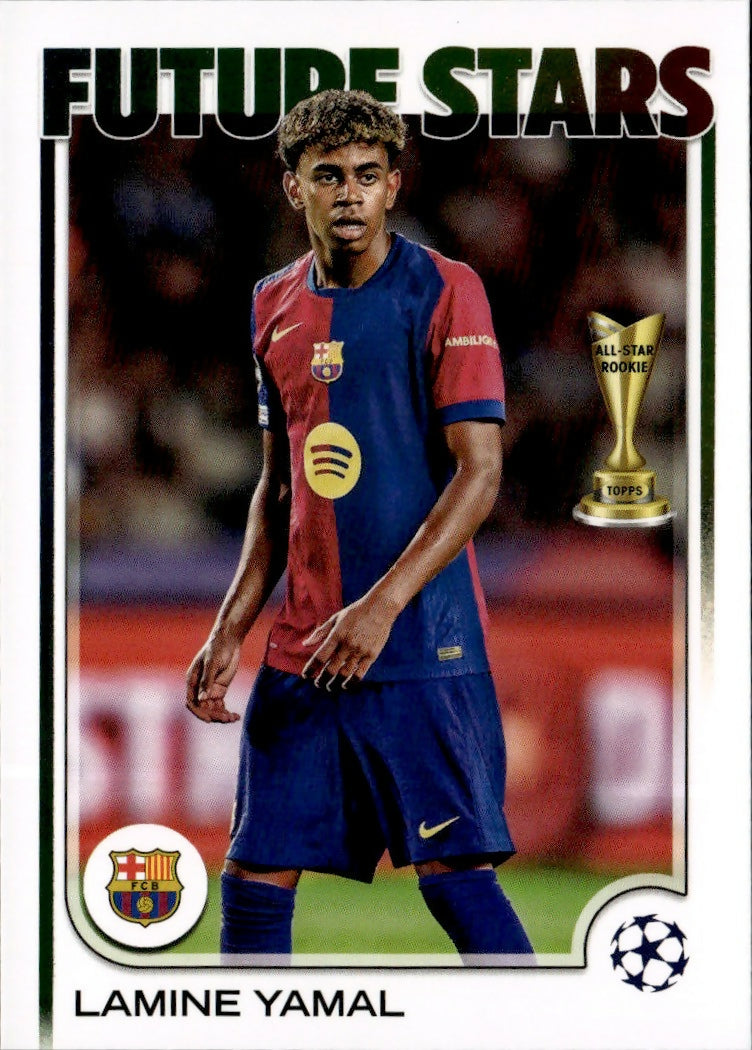 2024-25 Topps UEFA Club Competitions - Base #27 Lamine Yamal - FC Barcelona - A
