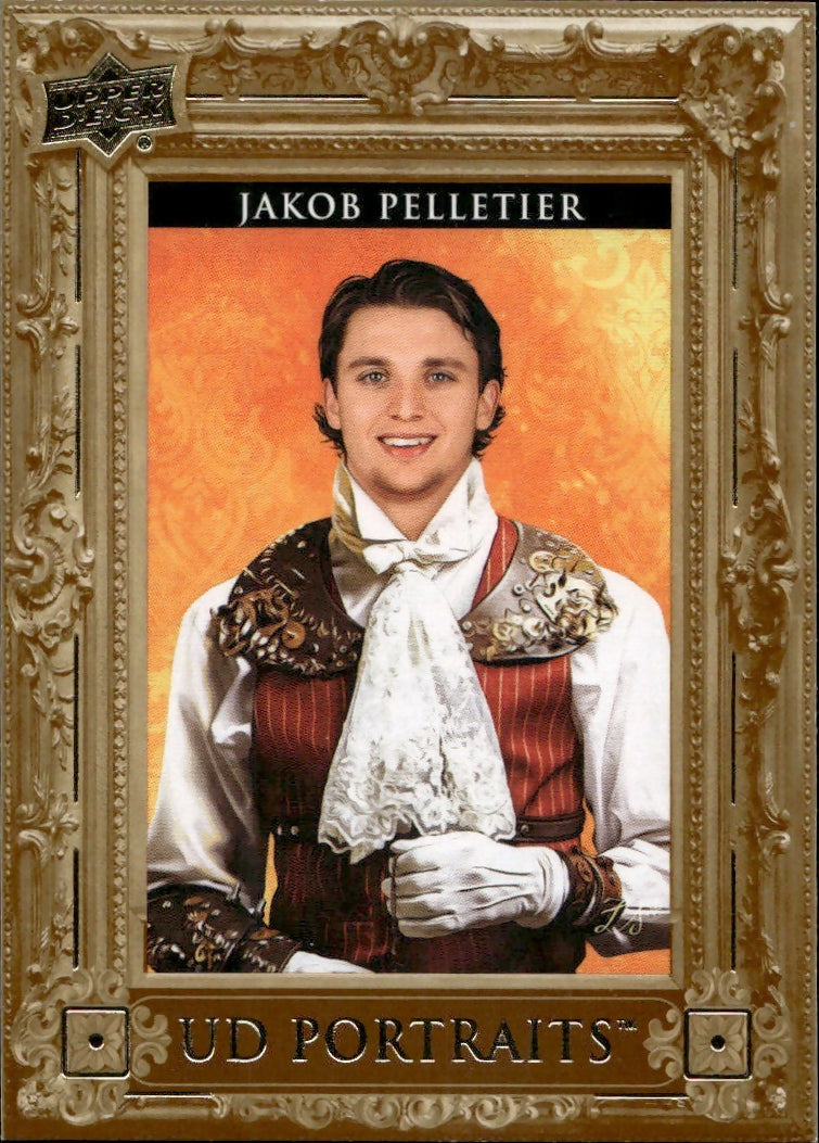 2023-24 Upper Deck Series 2 Hockey - Portraits #P-50 Jakob Pelletier - Calgary Flames - A