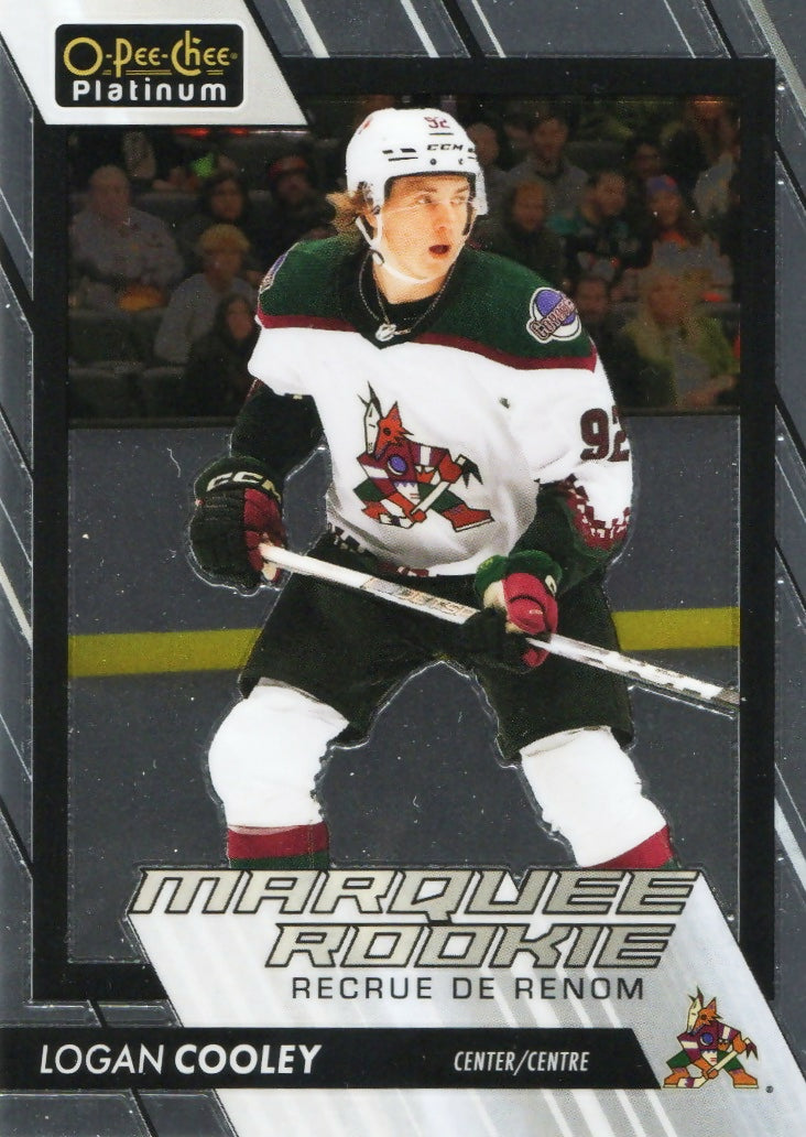 2023-24 Upper Deck O-Pee-Chee Platinum Hockey - Base - Marquee Rookie #202 Logan Cooley - Arizona Coyotes - A