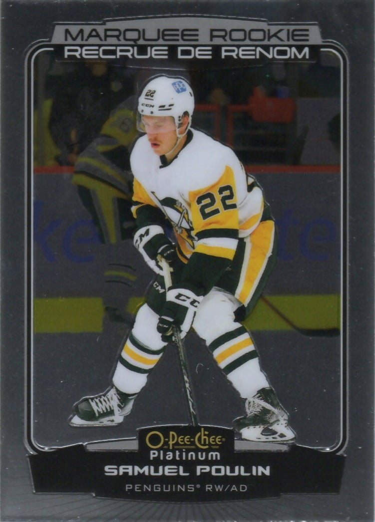 2022-23 Upper Deck O-Pee-Chee Platinum Hockey - Base - Marquee Rookie #288 Samuel Poulin - Pittsburgh Penguins