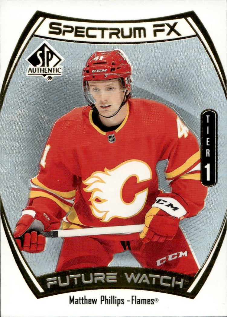 2021-22 Upper Deck SP Authentic Hockey - Spectrum FX - Tier 1 #S-64 Matthew Phillips - Calgary Flames - A