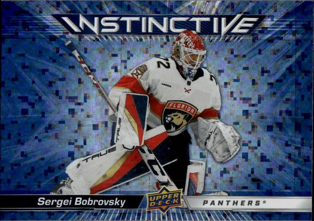 2023-24 Upper Deck Series 2 Hockey - Instinctive - Sparkle #IN-28 Sergei Bobrovsky - Florida Panthers - A