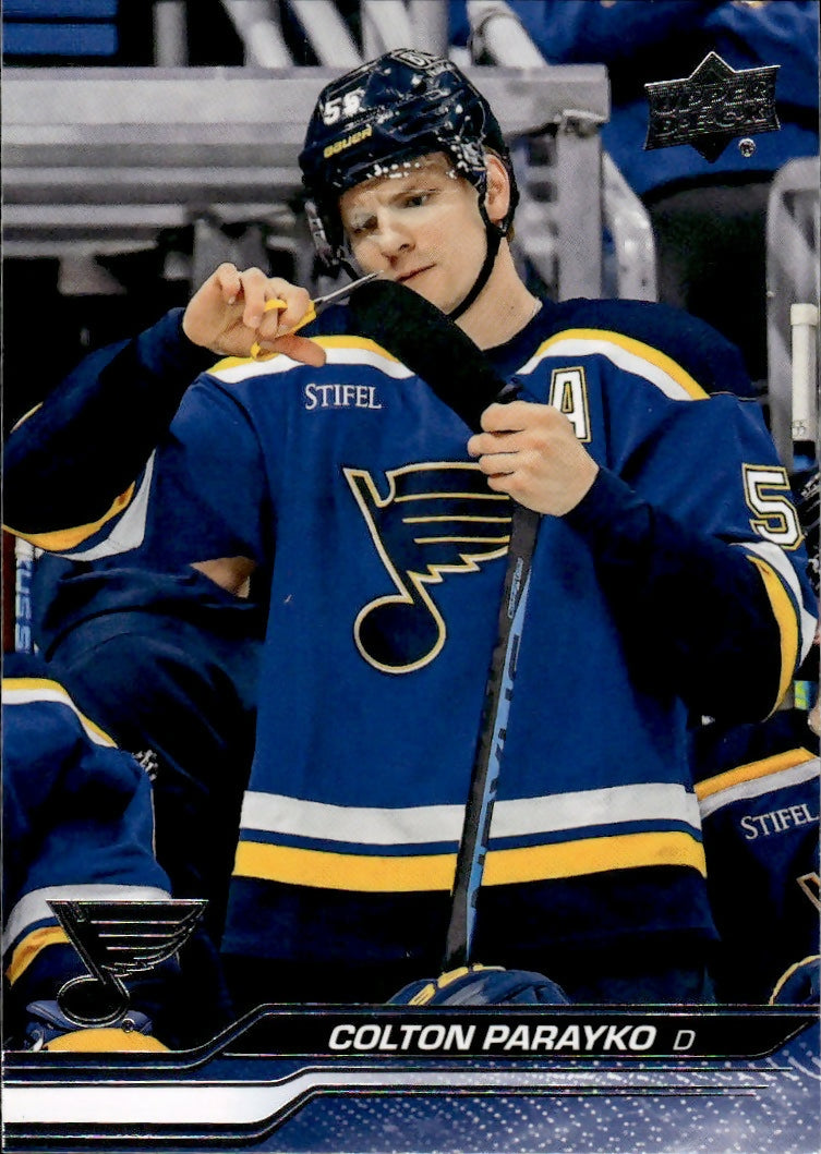 2023-24 Upper Deck Series 2 Hockey - Base #408 Colton Parayko - St. Louis Blues