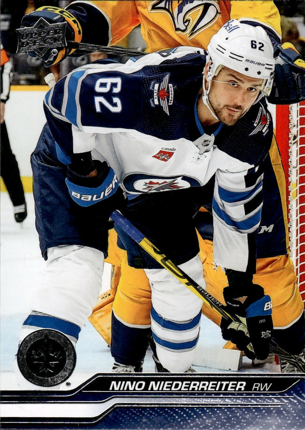 2023-24 Upper Deck Series 2 Hockey - Base #444 Nino Niederreiter - Winnipeg Jets