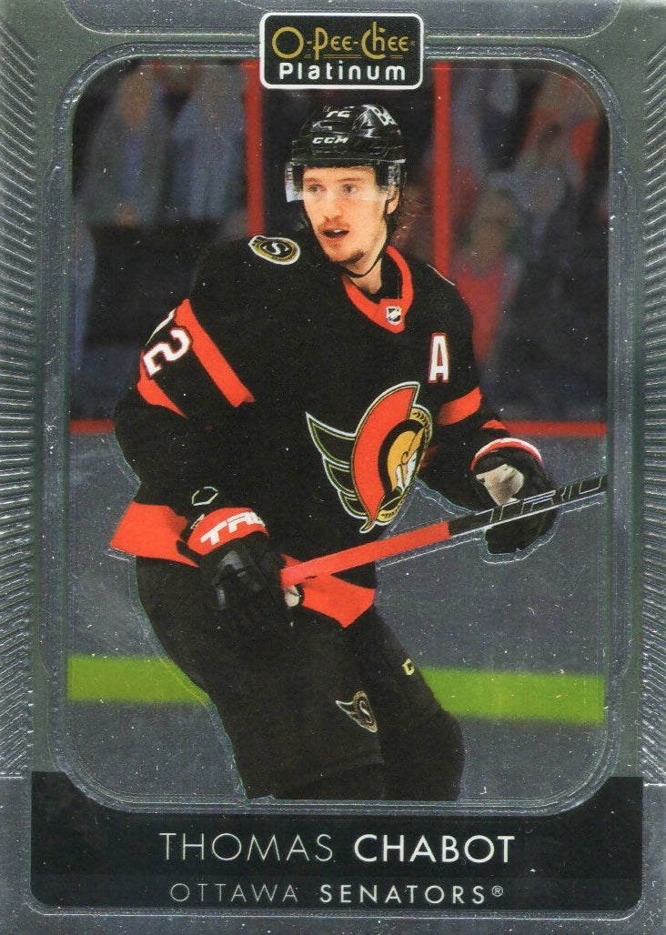 2021-22 Upper Deck O-Pee-Chee Platinum Hockey - Base #24 Thomas Chabot - Ottawa Senators - A