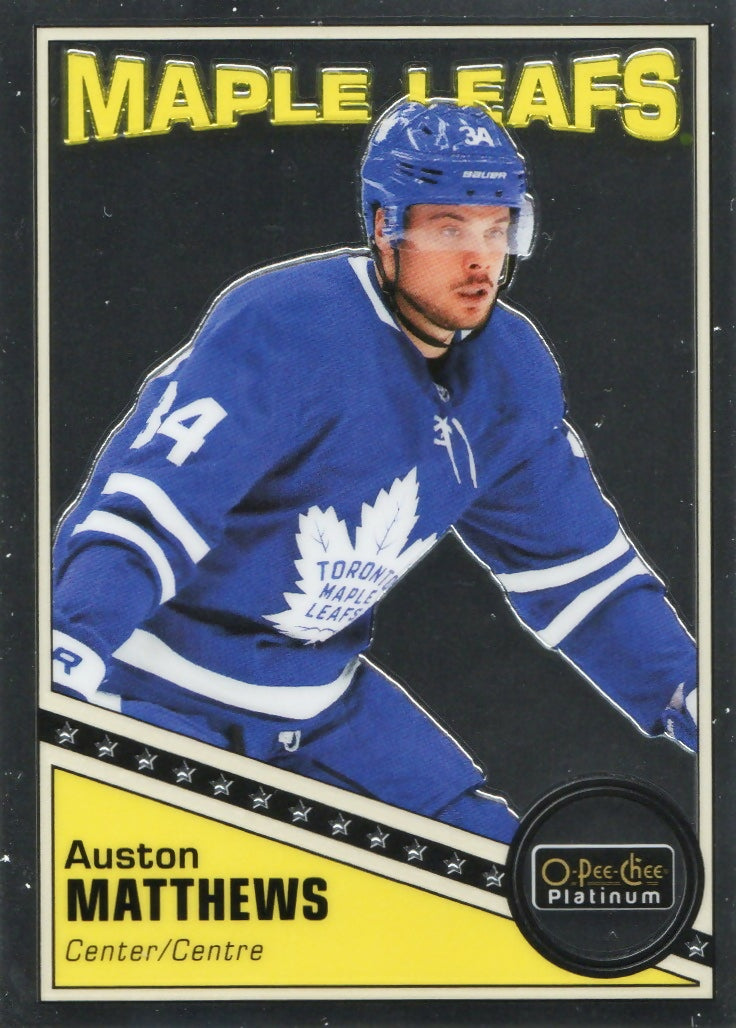 2019-20 Upper Deck O-Pee-Chee Platinum Hockey - Retro #R-34 Auston Matthews - Toronto Maple Leafs