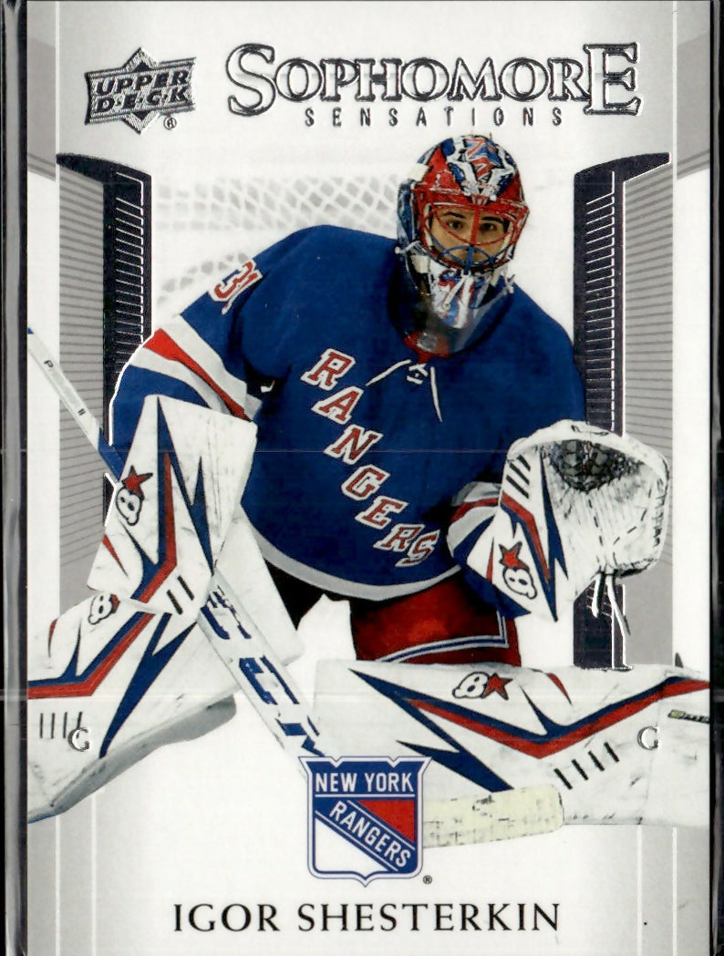 2020-21 Upper Deck Sophomore Sensations #SO-3 Igor Shesterkin New York Rangers