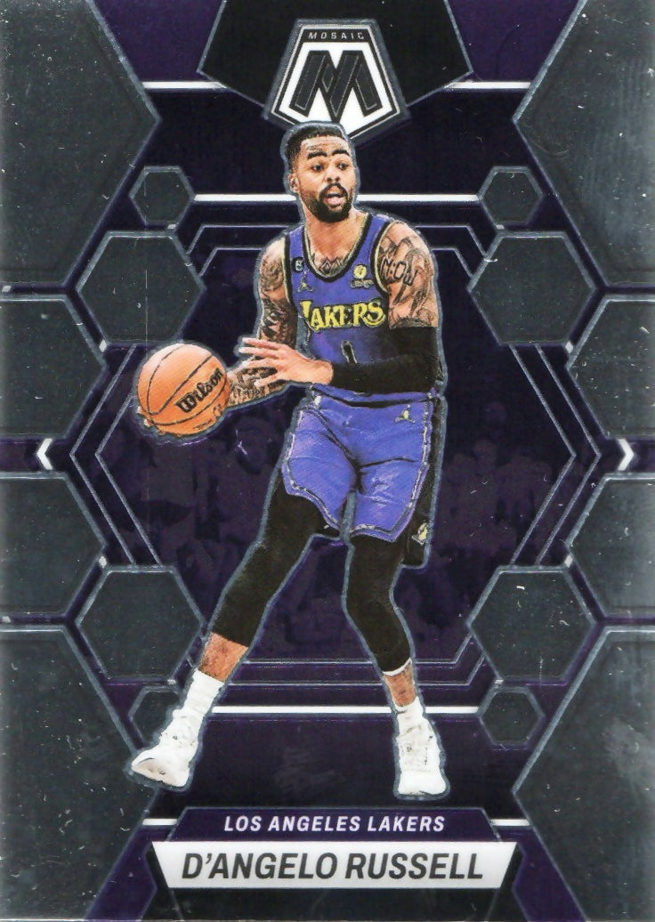2022-23 Panini Mosaic Basketball - Base #190 D'Angelo Russell - Los Angeles Lakers - A