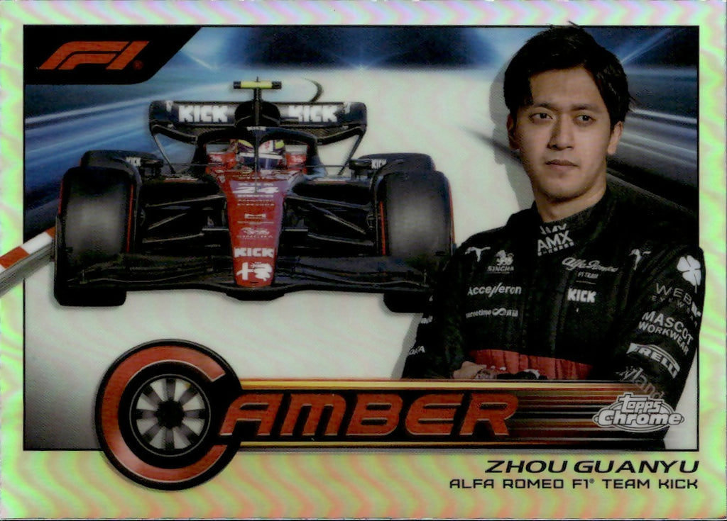 2023 Topps Chrome Formula 1 Camber #CAM-ZG Zhou Guanyu - Alfa Romeo F1 Team Kick - A