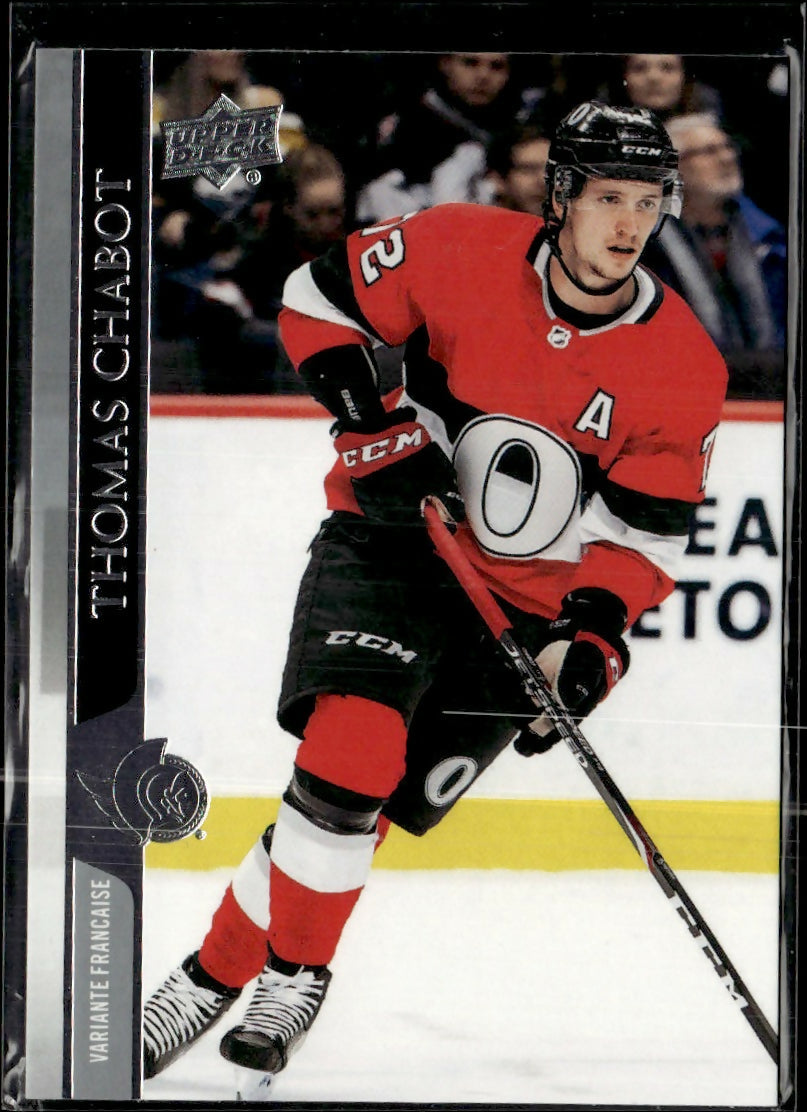 2020-21 Upper Deck French #379 Thomas Chabot Ottawa Senators