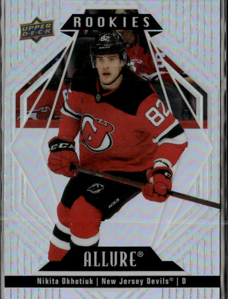 2022-23 Upper Deck Allure Hockey - Base - Rookies #136 Nikita Okhotiuk - New Jersey Devils