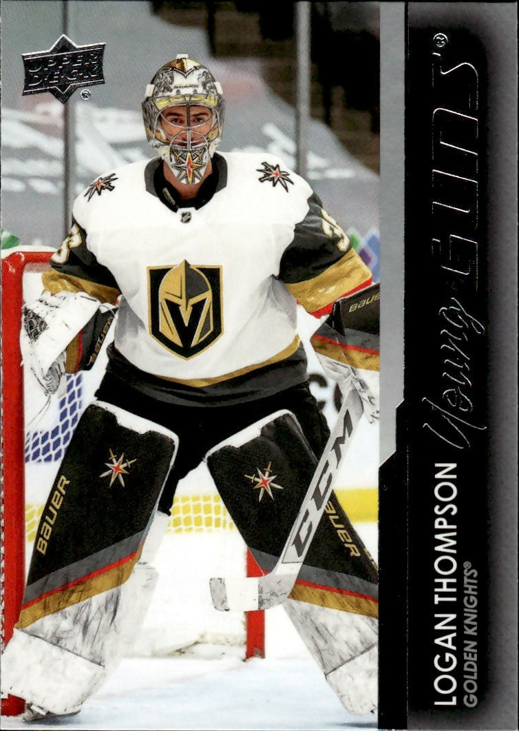 2021-22 Upper Deck Series 1 - Base - Young Guns #219 Logan Thompson - Vegas Golden Knights - A