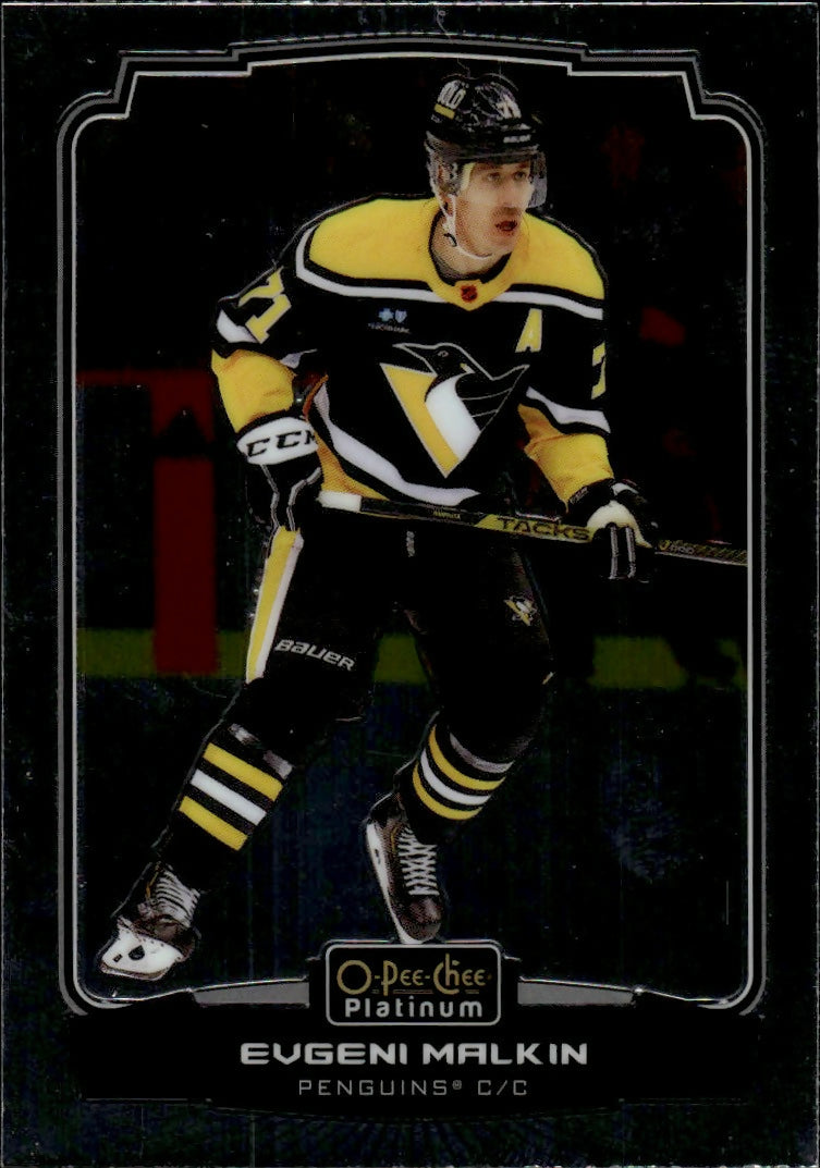 2022-23 Upper Deck O-Pee-Chee Platinum Hockey - Base #100 Evgeni Malkin - Pittsburgh Penguins