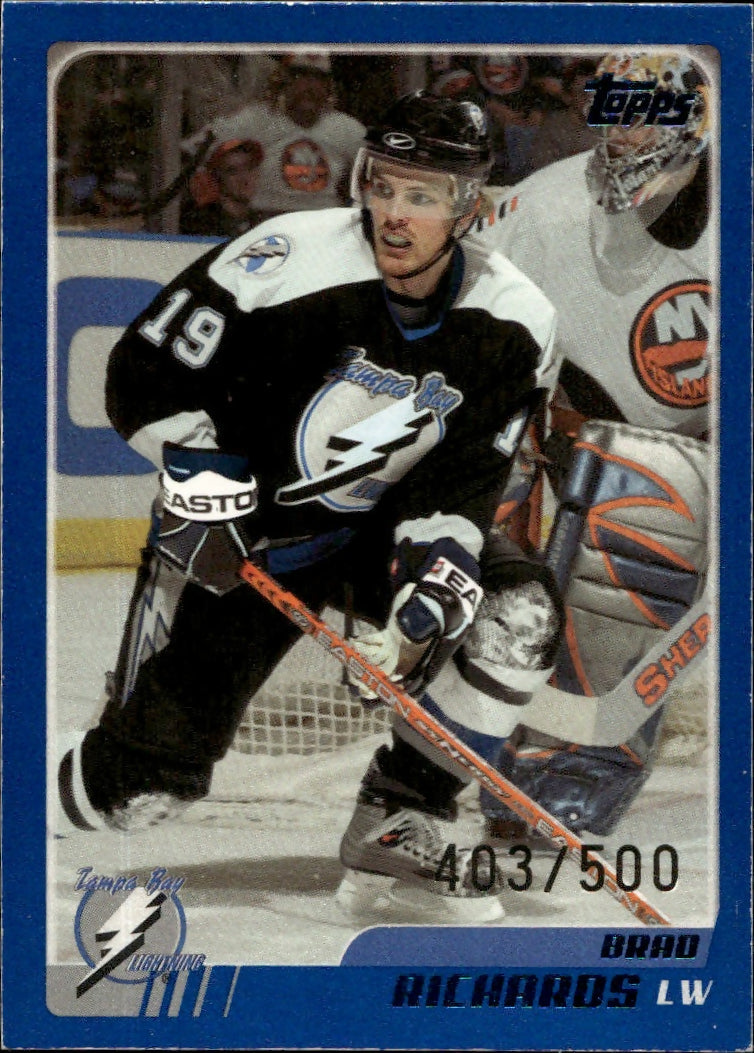 2003-04 O-Pee-Chee - Base - Blue :500 #221 Brad Richards - Tampa Bay Lightning - A