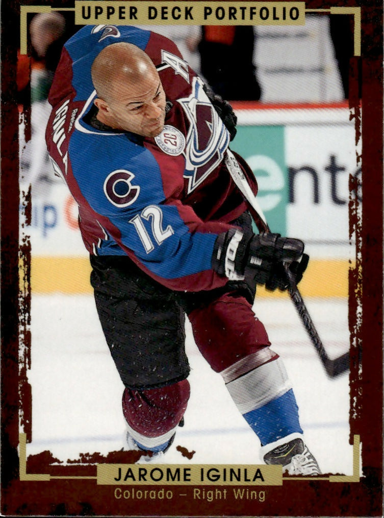 2015-16 Upper Deck Portfolio Hockey - Base #62 Jarome Iginla - Colorado Avalanche