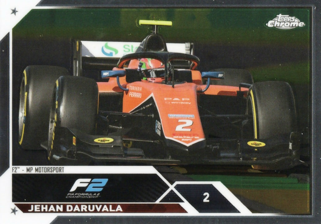 2023 Topps Chrome Formula 1 Base #133 - F2 Cars Jehan Daruvala - F2 MP Motorsport - A