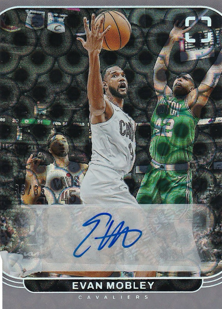2024-25 Panini Photogenic - Veteran Autographs Groovy /35 #VA-MOB Evan Mobley Cleveland Cavaliers
