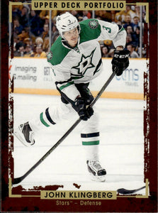 2015-16 Upper Deck Portfolio Hockey - Base #64 John Klingberg - Dallas Stars