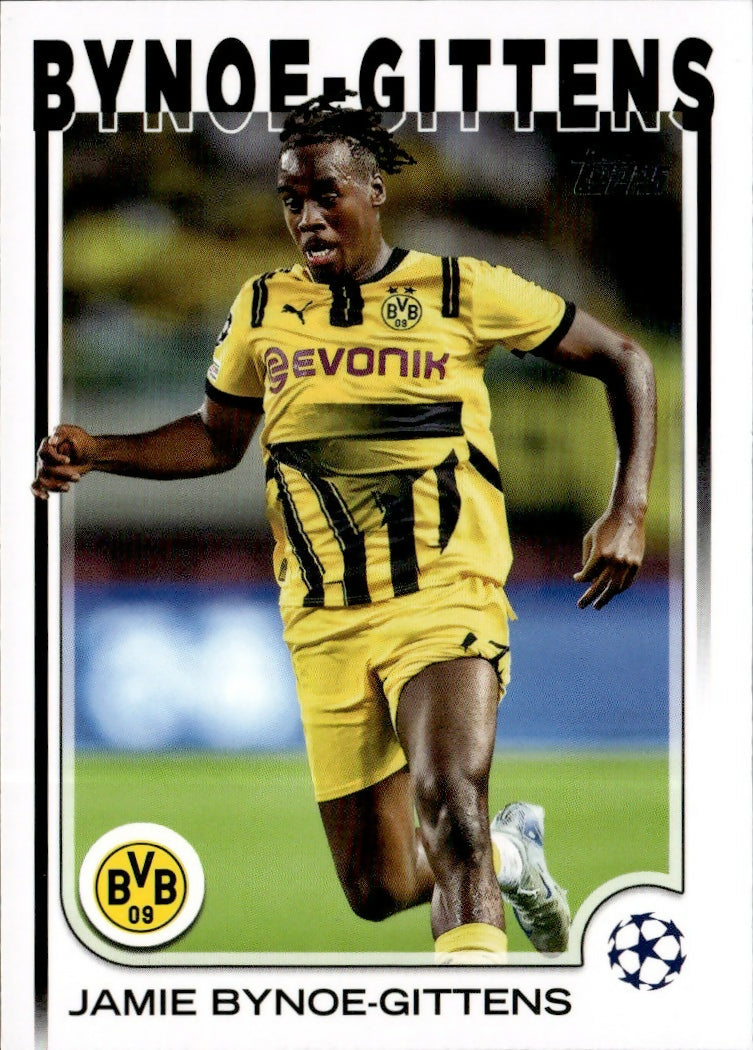 2024-25 Topps UEFA Club Competitions - Base #58 Jamie Bynoe-Gittens - Borussia Dortmund - A