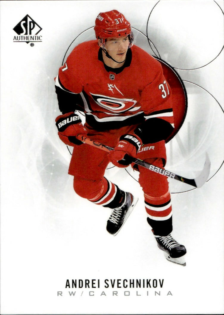 2020-21 Upper Deck SP Authentic Hockey - Base #81 Andrei Svechnikov - Carolina Hurricanes - A