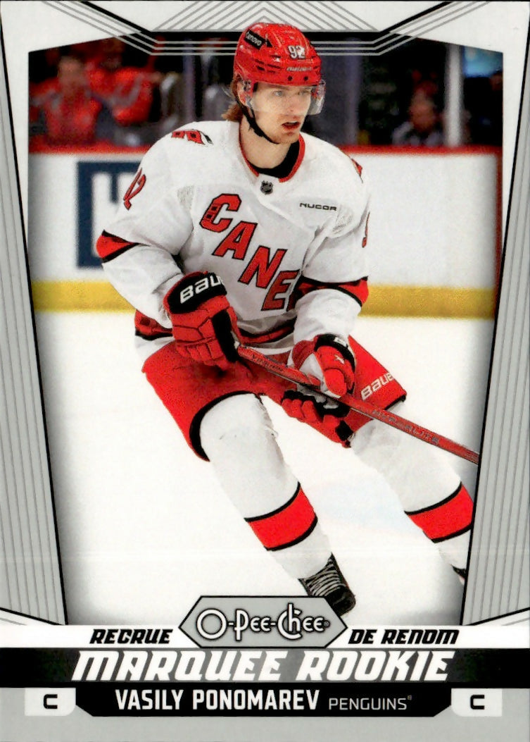 2024-25 Upper Deck O-Pee-Chee - Base - Marquee Rookie #594 Vasily Ponomarev - Pittsburgh Penguins - A