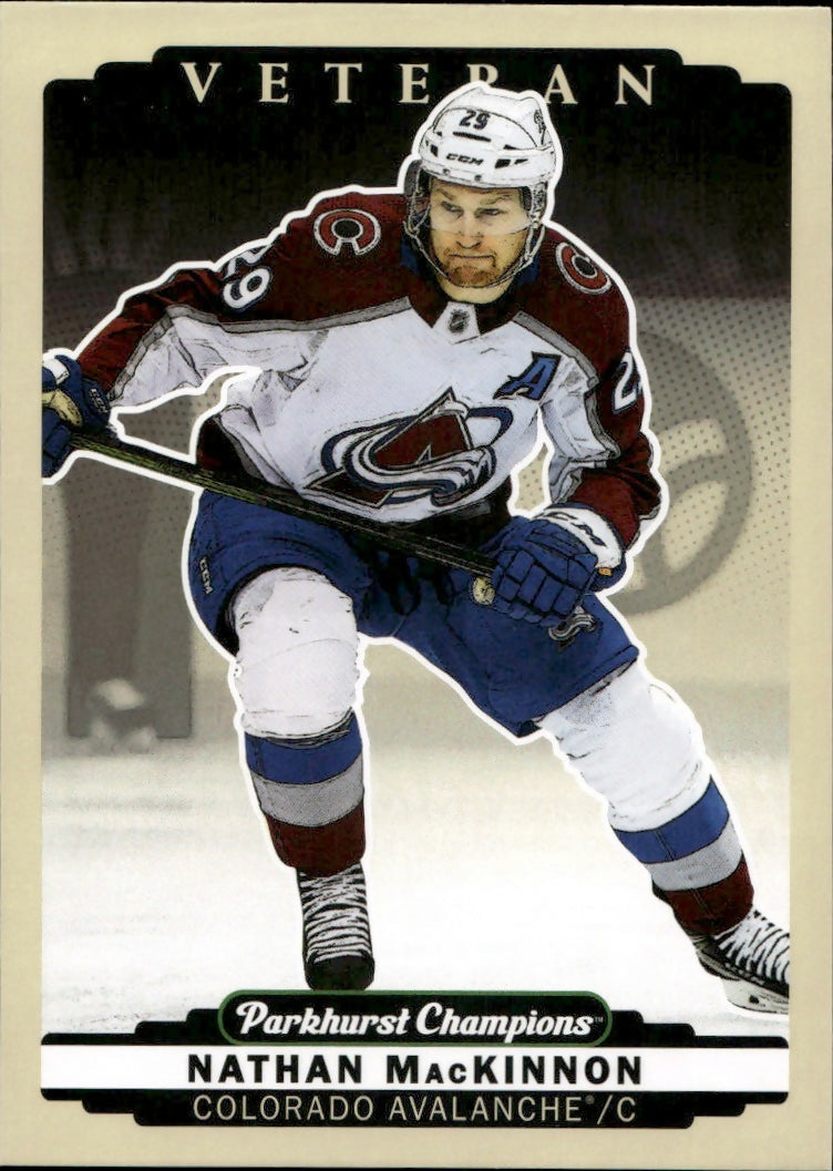 2022-23 Upper Deck Parkhurst Champions - Base #208 Nathan MacKinnon - Colorado Avalanche - A