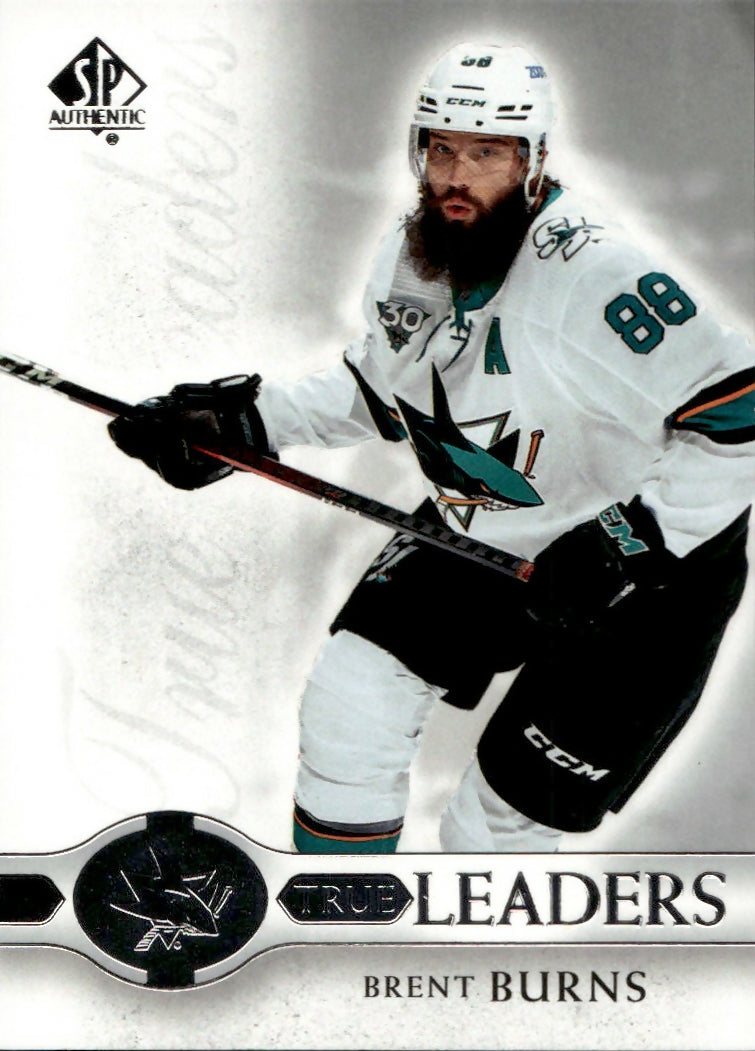 2020-21 Upper Deck SP Authentic Hockey -True Leaders #TL-BB Brent Burns - San Jose Sharks - A