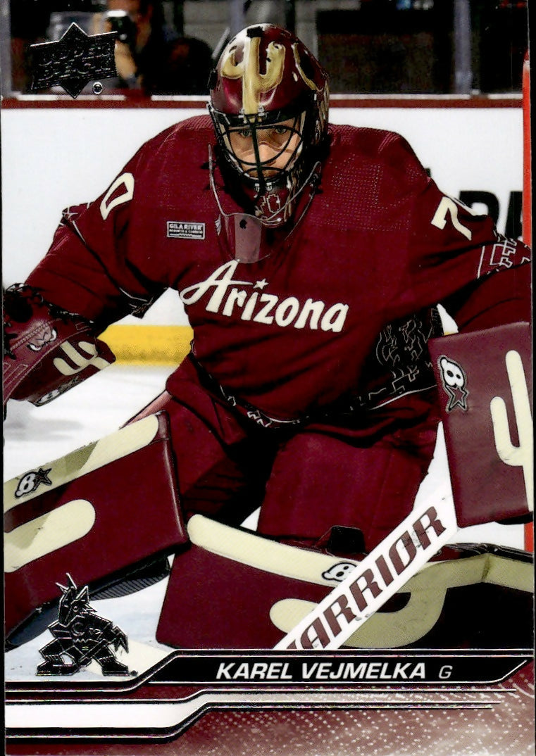 2023-24 Upper Deck Series 2 Hockey - Base #263 Karel Vejmelka - Arizona Coyotes - A