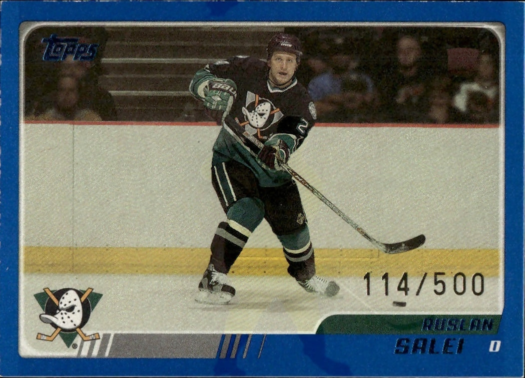 2003-04 O-Pee-Chee - Base - Blue :500 #237 Ruslan Salei - Mighty Ducks of Anaheim - A