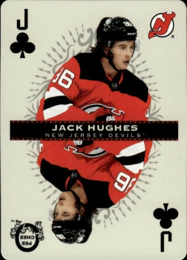 2021-22 Upper Deck O-Pee-Chee Hockey - Playing Cards #JC Jack Hughes - New Jersey Devils