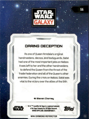 2024 Topps Star Wars Galaxy Chrome - Base - Mini Diamond #56 Daring Deception - B