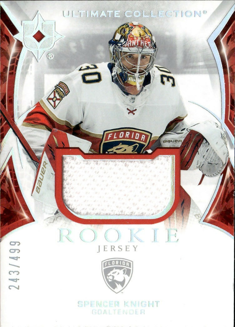 2021-22 Upper Deck Ultimate Collection - Rookie Jersey :499 #194 Spencer Knight - Florida Panthers - A