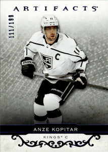 2021-22 Upper Deck Artifacts - Base - Stars - Royal Blue /199 #138 Anze Kopitar - Los Angeles Kings