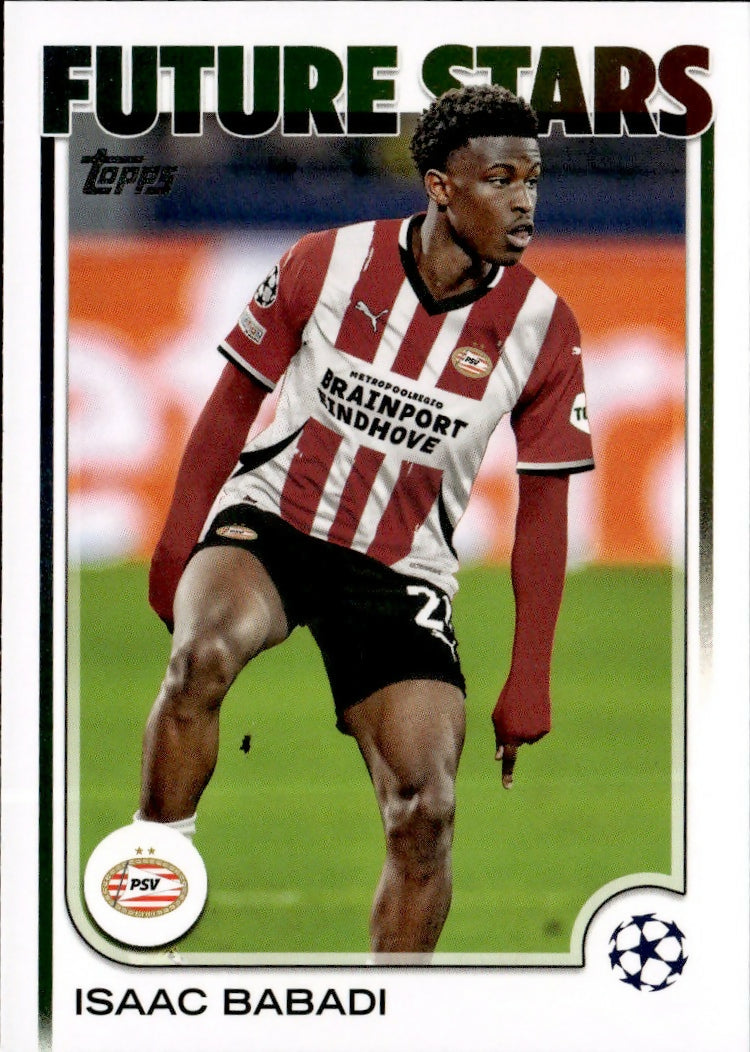 2024-25 Topps UEFA Club Competitions - Base #194 Isaac Babadi - PSV Eindhoven - A