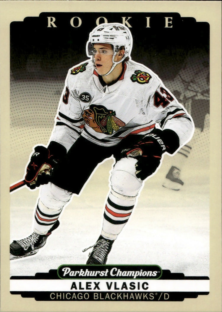 2022-23 Upper Deck Parkhurst Champions - Base #271 Alex Vlasic - Chicago Blackhawks - A