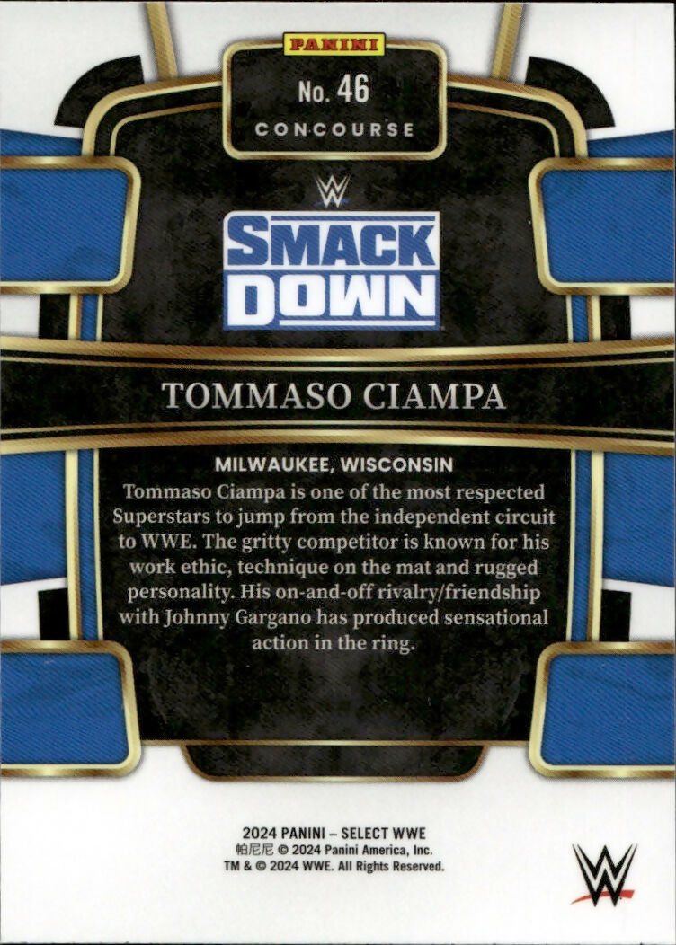 2024 Panini Select WWE - Concourse #46 Tommaso Ciampa - B