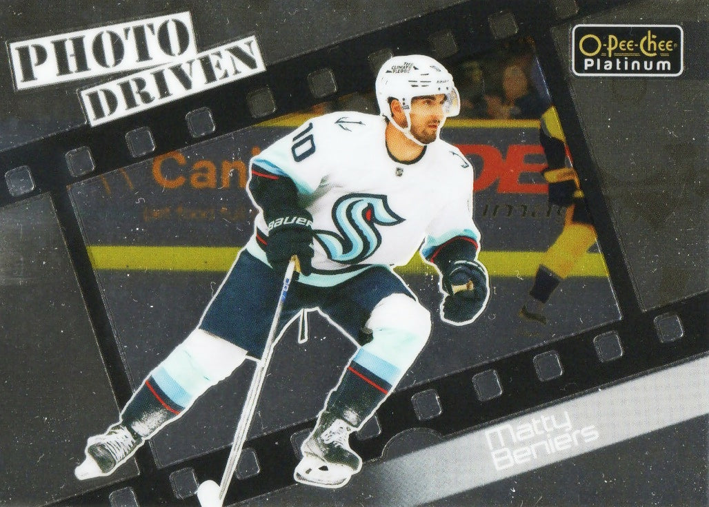 2023-24 Upper Deck O-Pee-Chee Platinum Hockey - Photo Driven #PD-14 Matty Beniers - Seattle Kraken - A