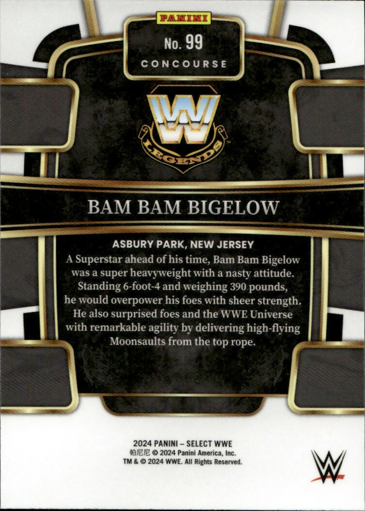 2024 Panini Select WWE - Concourse #99 Bam Bam Bigelow - B