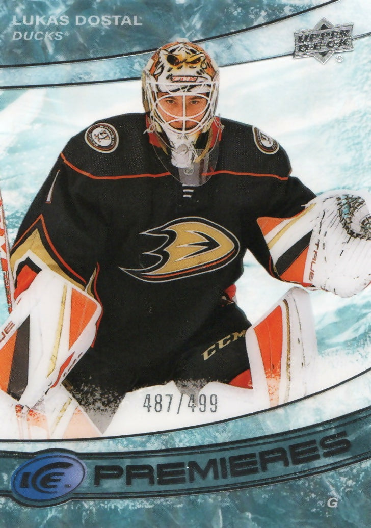 2022-23 Upper Deck Ice Hockey - Base - Ice Premiers :499 #220 Lukas Dostal - Anaheim Ducks - A
