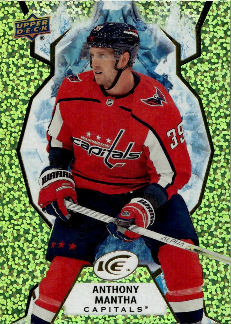 2021-22 Upper Deck Ice Hockey - Base - Green #60 Anthony Mantha - Washington Capitals - A
