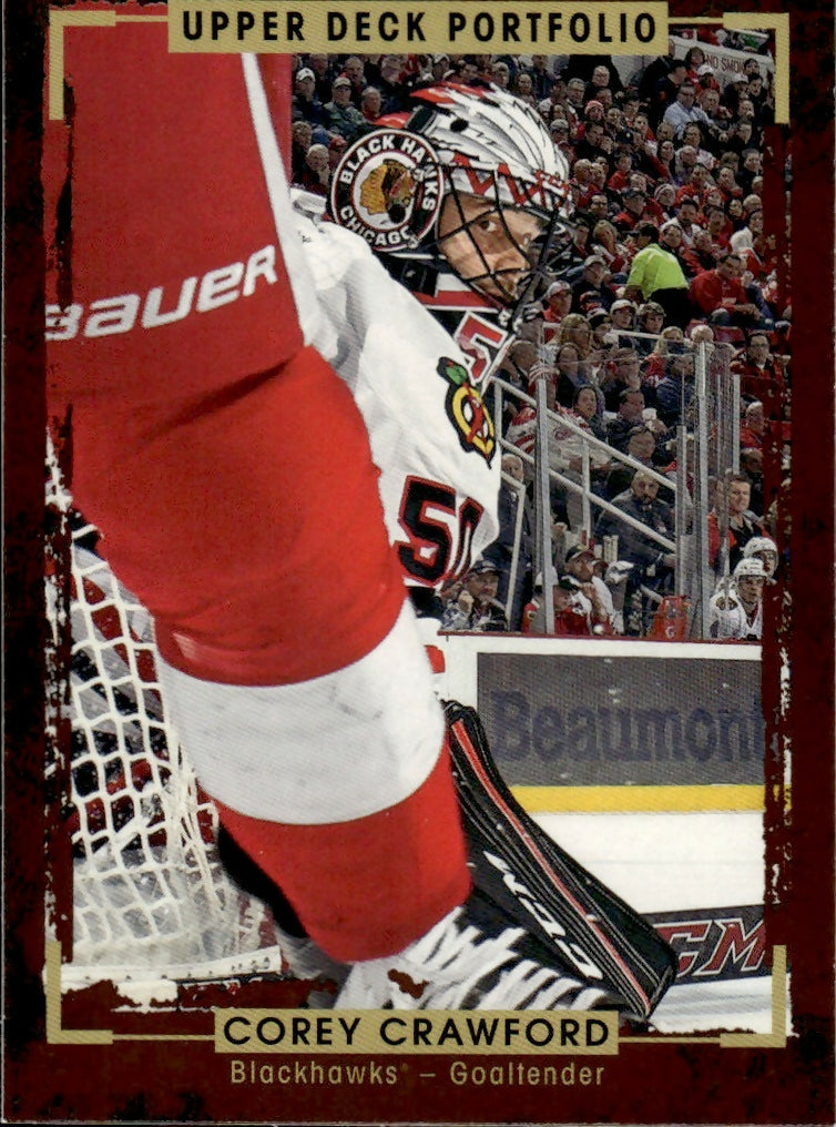 2015-16 Upper Deck Portfolio Hockey - Base #99 Corey Crawford - Chicago Blackhawks