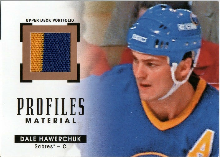 2015-16 Upper Deck Portfolio Hockey - Profiles Materials Jersey - #PM-DH Dale Hawerchuk - Buffalo Sabes