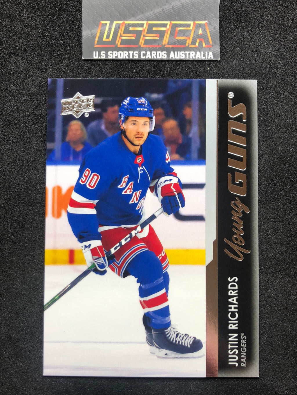 2021-22 Upper Deck Series Two #480 - Young Guns - Justin Richards - New York Rangers