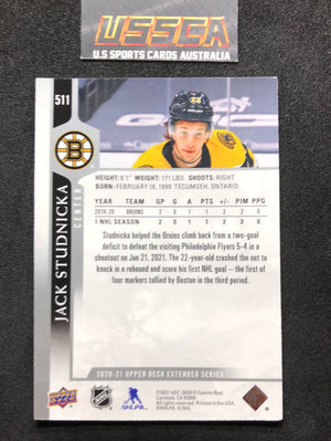 2020-21 Upper Deck Extended Series #511 Jack Studnicka - Boston Bruins