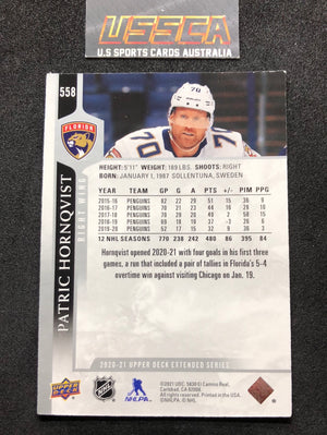 2020-21 Upper Deck Extended Series #558 Patric Hornqvist - Florida Panthers