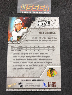 2020-21 Upper Deck Skybox Metal Universe - [Base] #12 - Alex DeBrincat - Chicago Blackhawks